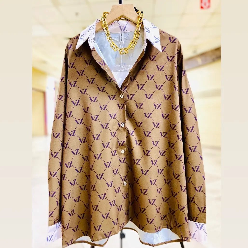 Kemeja VZ silk premium terbaru LD 114cm PJG 70cm