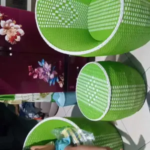 Teras Gentong Putri Kursi Teras Rotan Sintetis Set 2 Kursi & 1 Meja Busa Nyaman Mudah Dibersihkan Furniture Berkualitas