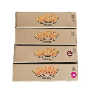1 karton kardus velfit roti celup isi 24cup rasa campur Snack Food