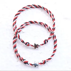 Gelang Couple Tridatu Bintang [2pcs] | Estetik & Bermakna! Bracelets/Gelang Tali Hitam Merah Putih Hadiah Cewek Cowok