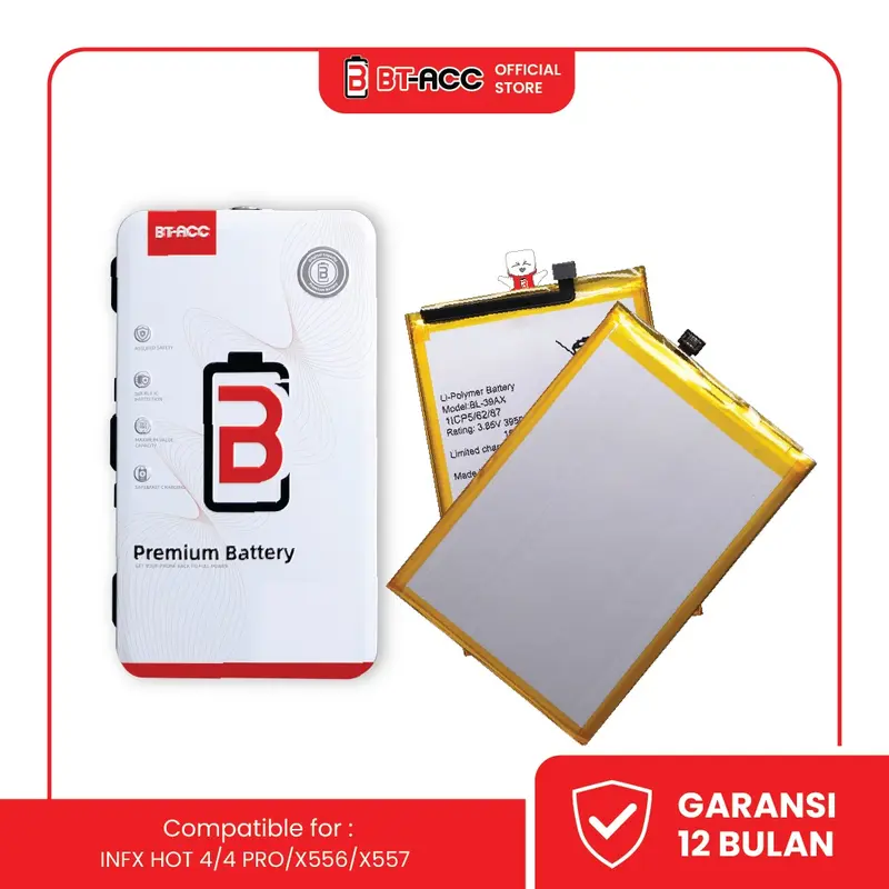 BT-ACC BL-39AX Baterai Battery For Infinix Hot 4 / Hot 4 Pro / X556 / X557 BT-ACC BL-39AX Baterai Battery For Infinix Hot 4 / Hot 4 Pro / X556 / X557