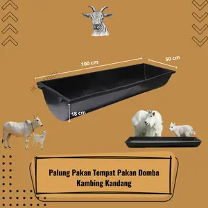 Palung Tempat Pakan Kambing Domba Kandang Bahan Karet Elastis Berkualitas