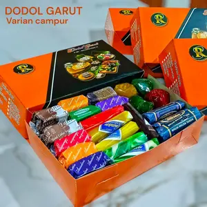 Dodol garut box Varian Mix Aneka Rasa 1kg - dodol garut enak-dodol garut asli-cemilan manis.