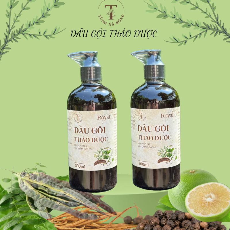 Combo 2 Chai Dầu gội Thảo Dược Bồ Kết 500ml dầu gội chăm sóc tóc Tùng Xà Bông