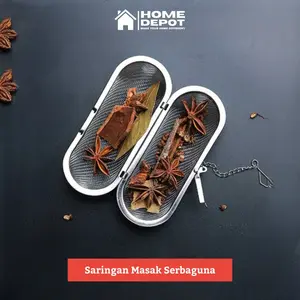 Saringan Masak Serbaguna Stainless Bumbu Rempah Reusable