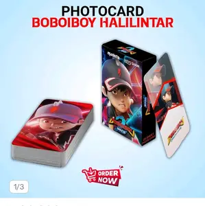 FOTOCARD SHET BOBOYBOY HALILINTAR FREMIUM 25 SHEET FREE BOX