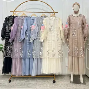 By Susii.id_  AISYAH GAMIS BROKAT BUNGA 3D