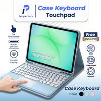 Gambar Case Keyboard Touchpad for Samsung Galaxy Tab A11+ A11 Plus 11 Inch 2025 WiFi 5G LTE SM-X310 SM-X315 SM-X236 Casing Cover Flipcase Bluetooth Wireless Mouse Slot Pen Wireless Flip Standing Bookcover Softcase Tablet - Hitam dari Peppertech Kab. Kudus 1 Tokopedia