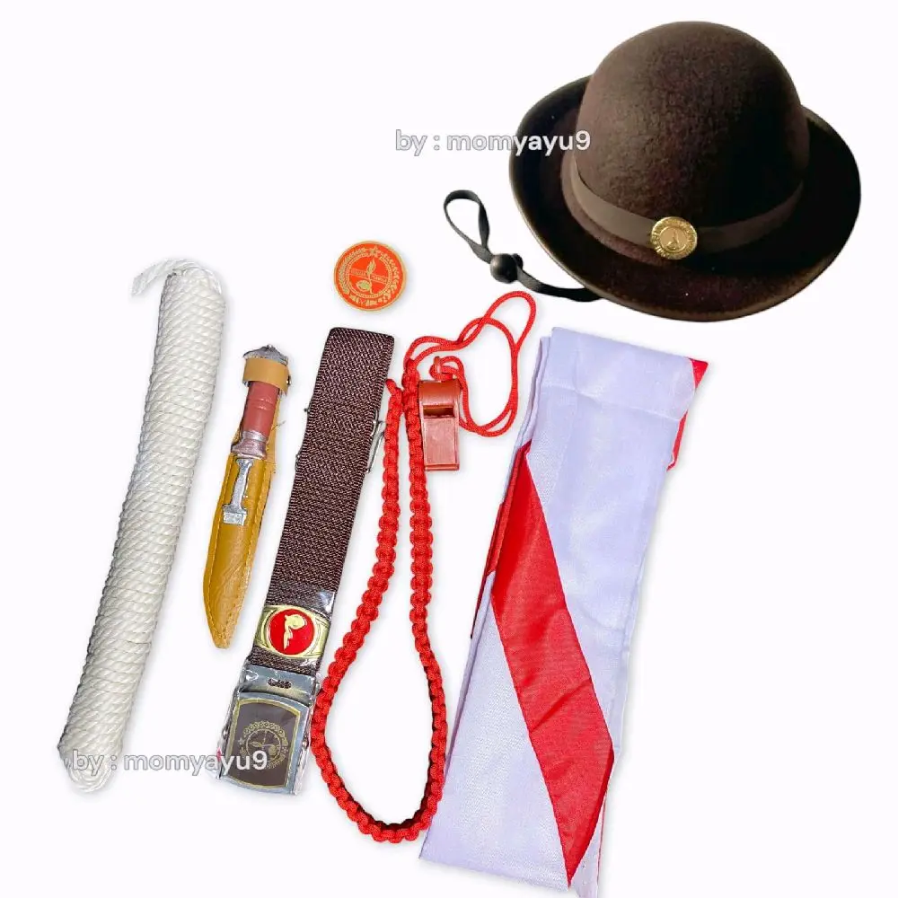 Set atribut pramuka SD, SMP, SMA - Dasi kacu, ikat pinggang, topi boni dll SET PUTRI