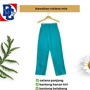 CELANA HIJAU TELOR ASIN - SERAGAM SEKOLAH - CELANA PANJANG HIJAU TELOR ASIN BAHAN TEBAL AMERICAN DRILL