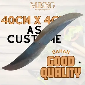 Mbang-Mbeng pisau pencacah rumput  Cacah Rumput Uk 30 cm dengan as sambungan mesin sanyo