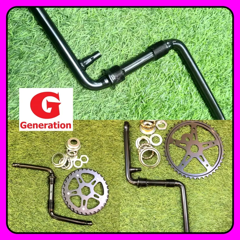 Crankset crank gir langsung sepeda ukuran 16 dan 20 Unicycle Tersedia Engkolan Saja 0