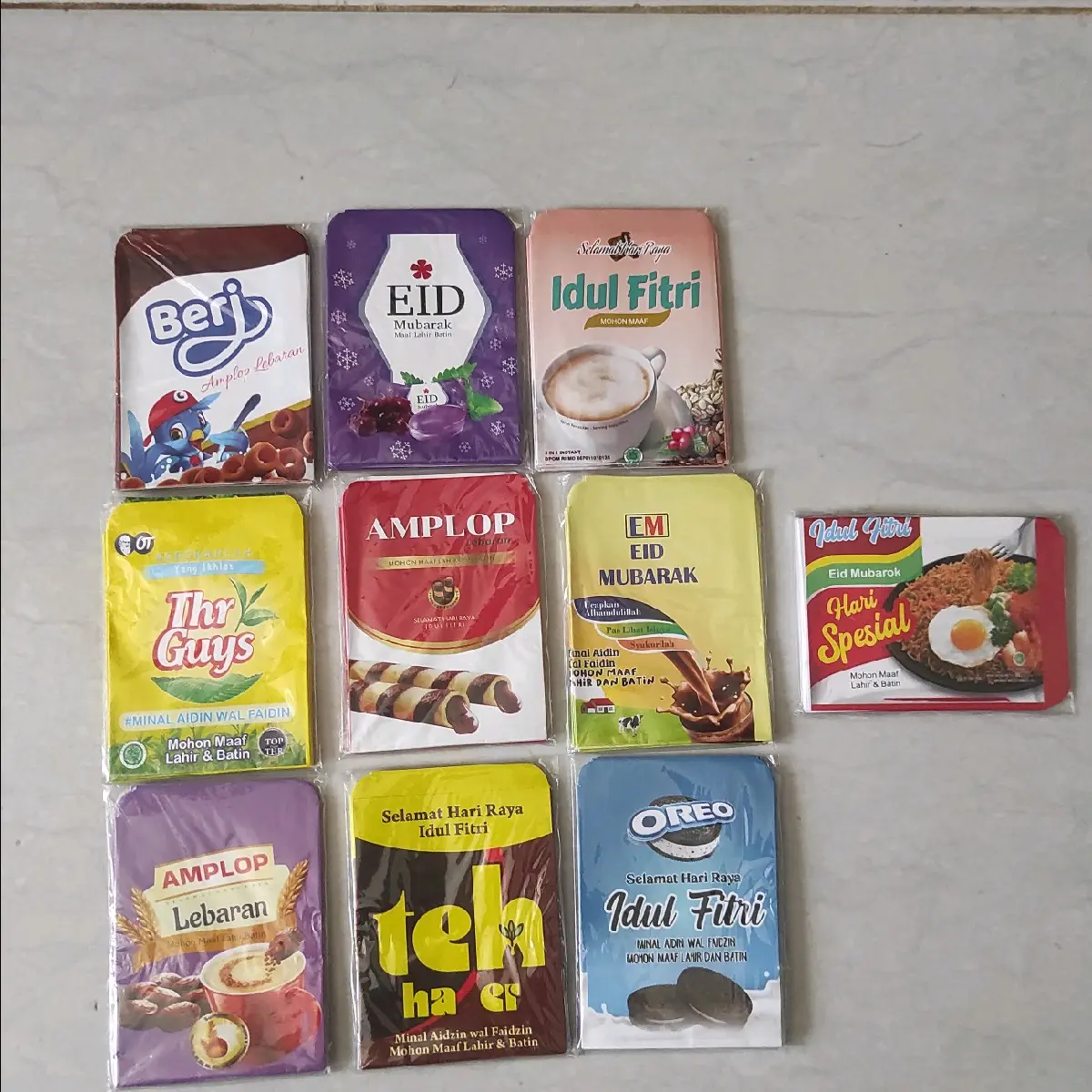 Amplop unik snack isi 20 lembar