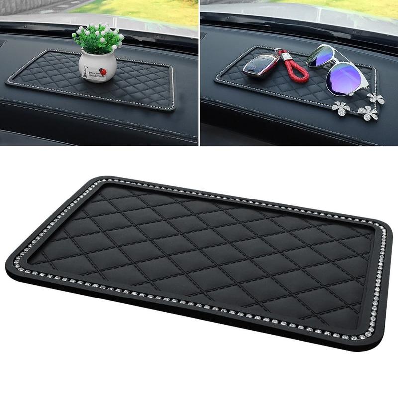 Thảm Chống Trượt Điện Thoại Trên Ô Tô, Chất Liệu PVC Chất Lượng Cao, Phụ Kiện Xe Hơi, Có Tấm Lót Điện Thoại Di Động Tấm Lót Nội Thất Ô Tô Chống Trượt, Thích Hợp Sử Dụng Trên Ô Tô 1