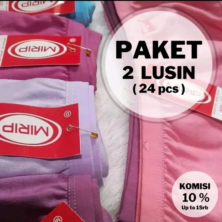PAKET PROMO 100rb dapat 2 lusin cd wanita polos termurah | CD Mirip wanita jumbo warna warni Katun Pendek