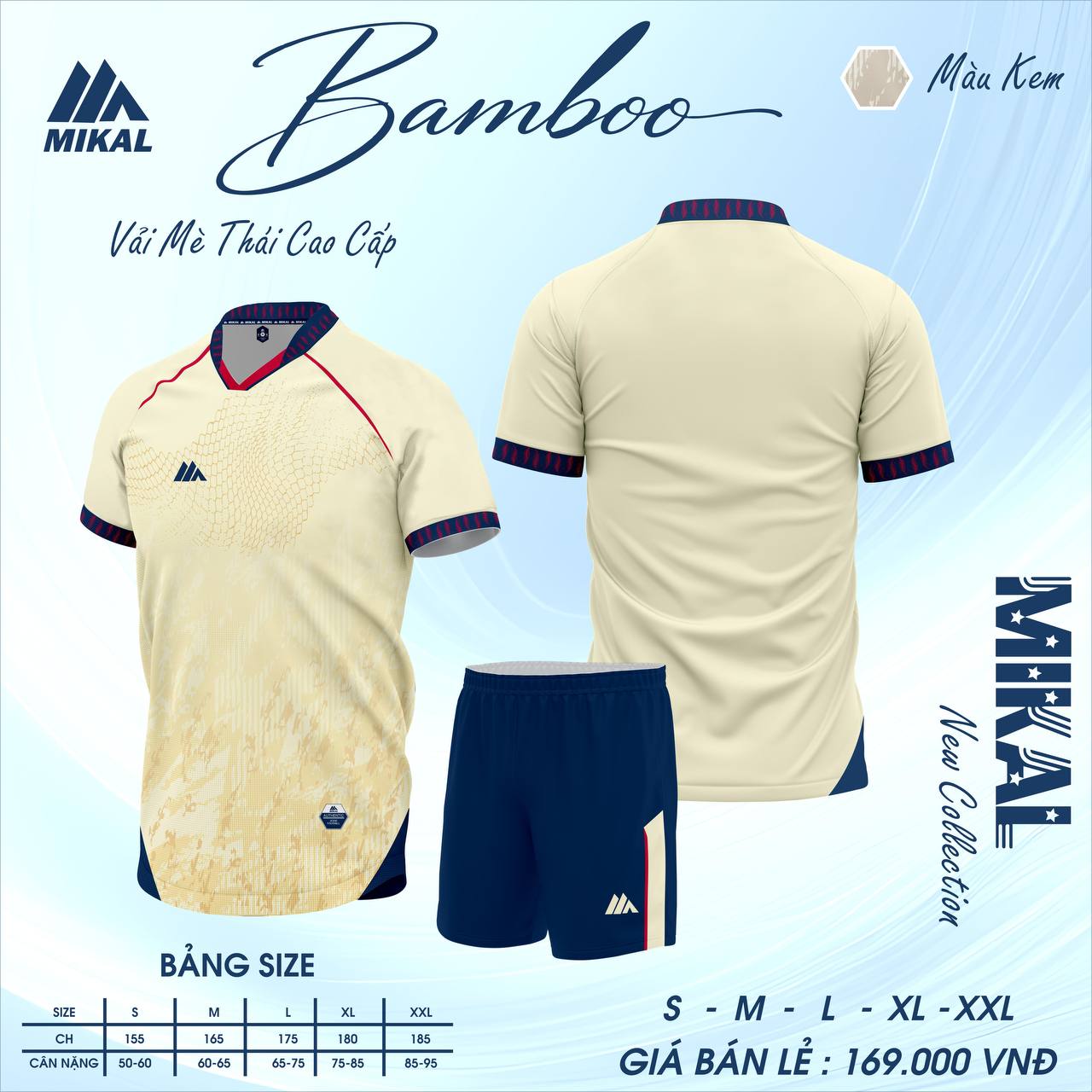 BST Quần Áo Bóng Đá Mikal Bamboo K8 Thun Mè Cao Cấp Thoáng Khí Thể Thao Đương Đại_thumbnail_2