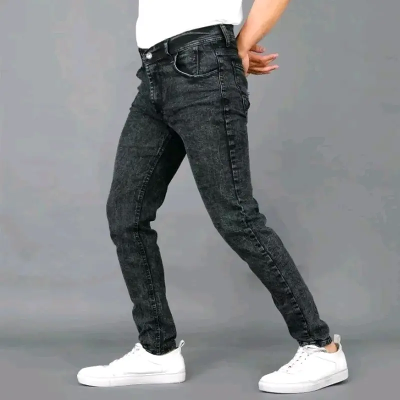 Celana Panjang Jeans Pria Skinny Slimfit Stech Snowash Hitam / Jeans Pria Skinny Pensil 0
