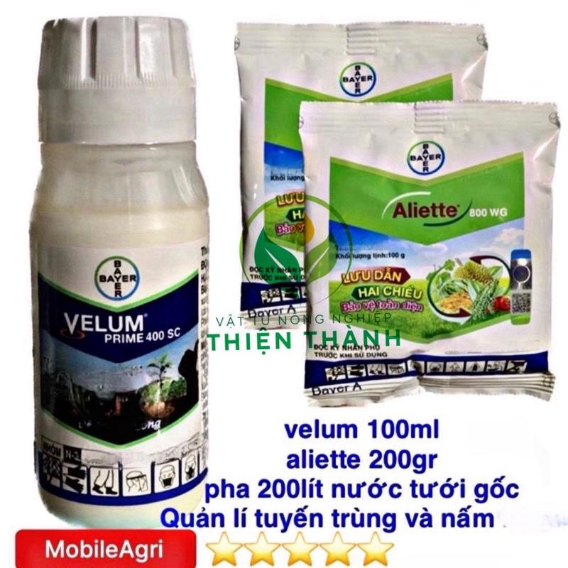 (Cam Kết Hàng Chính Hãng Bayer)Phân bón gốc Combo Tuyến trùng Velum 1c + 2gói Aliette Tuyến Trùng rễ khoẻ bật chồi