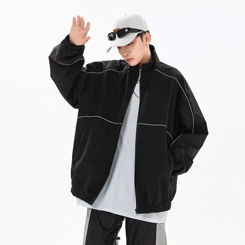 Áo khoác dù nam nữ 2 lớp trượt nước, cản gió ,chống tia UV họa tiết phối viền cá tính menwear jacket (PV25)