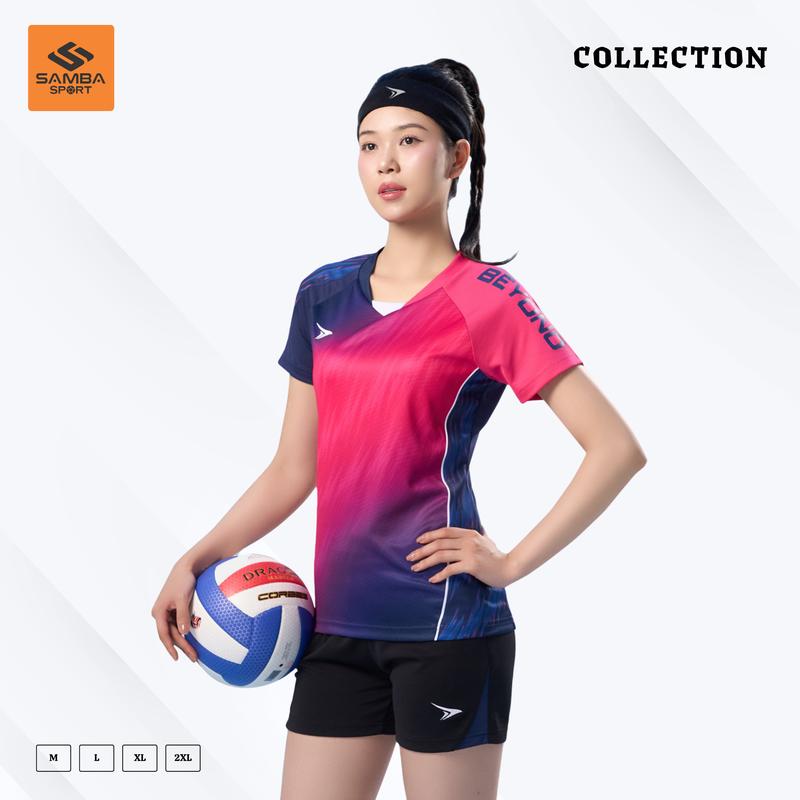 Bộ Quần Áo Bóng Chuyền Nữ Beyono Flash II – Co Giãn Tốt, Tôn Dáng, Mềm Mát Khi Thi Đấu