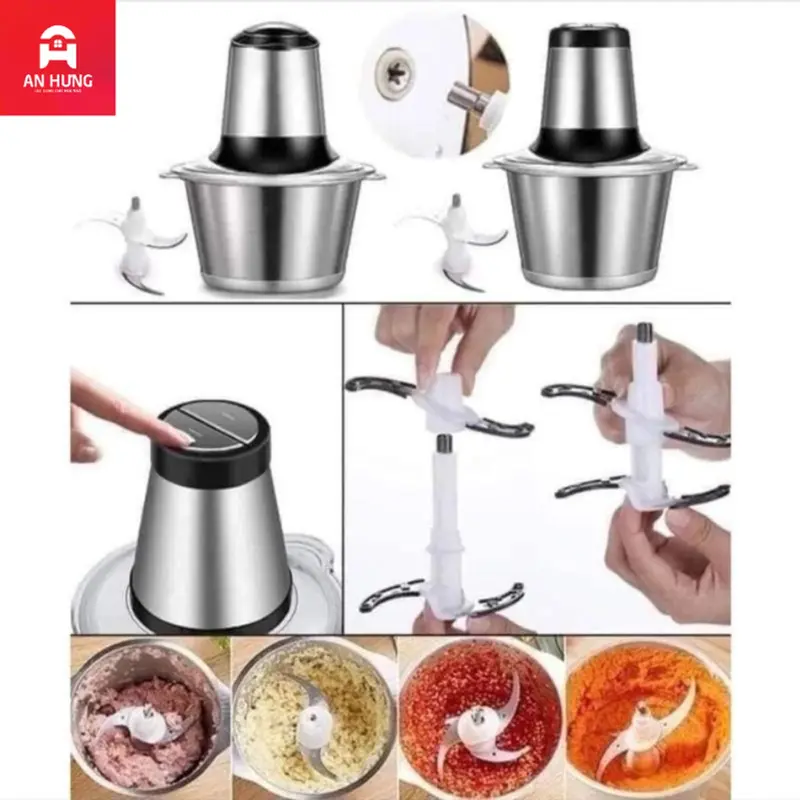 Máy Xay Đa Năng Kitchen Expert Inox 4 lưỡi dung tích 2L , công xuất cao Xay Sinh Tố , Xay Thịt ... 1