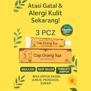 COD Paket 3 PCZ Salep/Cream Gatal Tradisional China Cap Orang Tua Untuk Prisiosis.Jamur.Exim.Kurap.Alergi Kulitmu Dan Perawatan Jerawat Kering Berjerawat