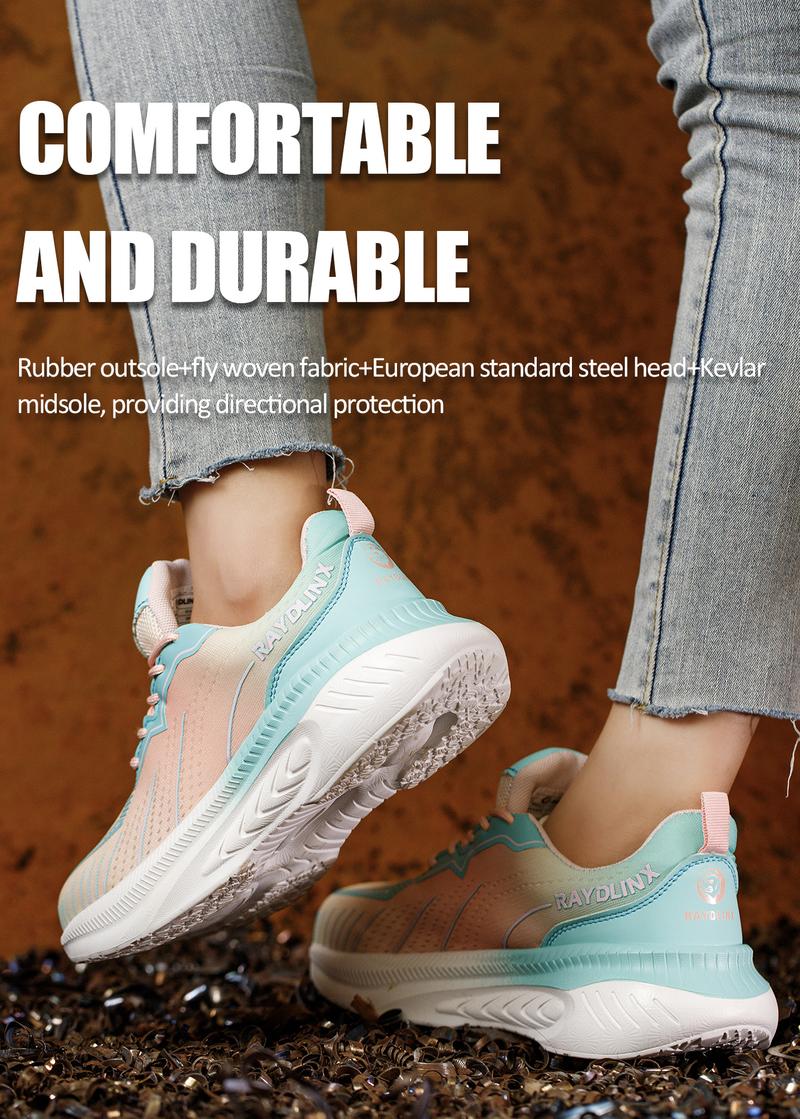 Product Introduction of Women's Steel Toe Safety Shoes, Anti-Smashing, Anti-Puncture, Non-Slip, Wear-Resistant , Work Site Protective Shoes Footwear Comfort Walking Shoes 8
