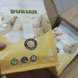 【Luckymore】HALAL Durian Beku Kering Berlapis Susu 32gr, Durian, Buah Durian, Keripik Durian, Keripik Buah, Cemilan Sehat, Durian Kering, Duren Kering Camilan Coklat Manis Food Snack Cokelat Makanan