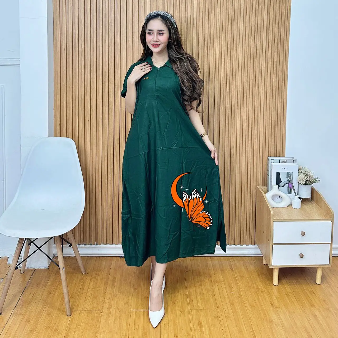 Daster Wanita Terbaru 2024 Kekinian Viral Mini Pendek Full Body Jumbo