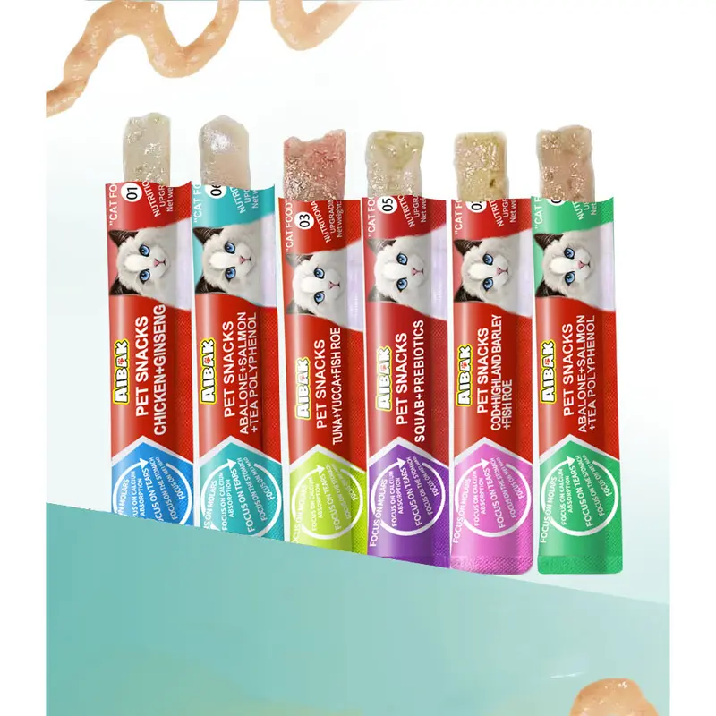 50pcs Snack Kucing Camilan Kucing Creamy Treats Kucing Snack Kucing Cat Treats Snack seaweed extract 24 bulan 5