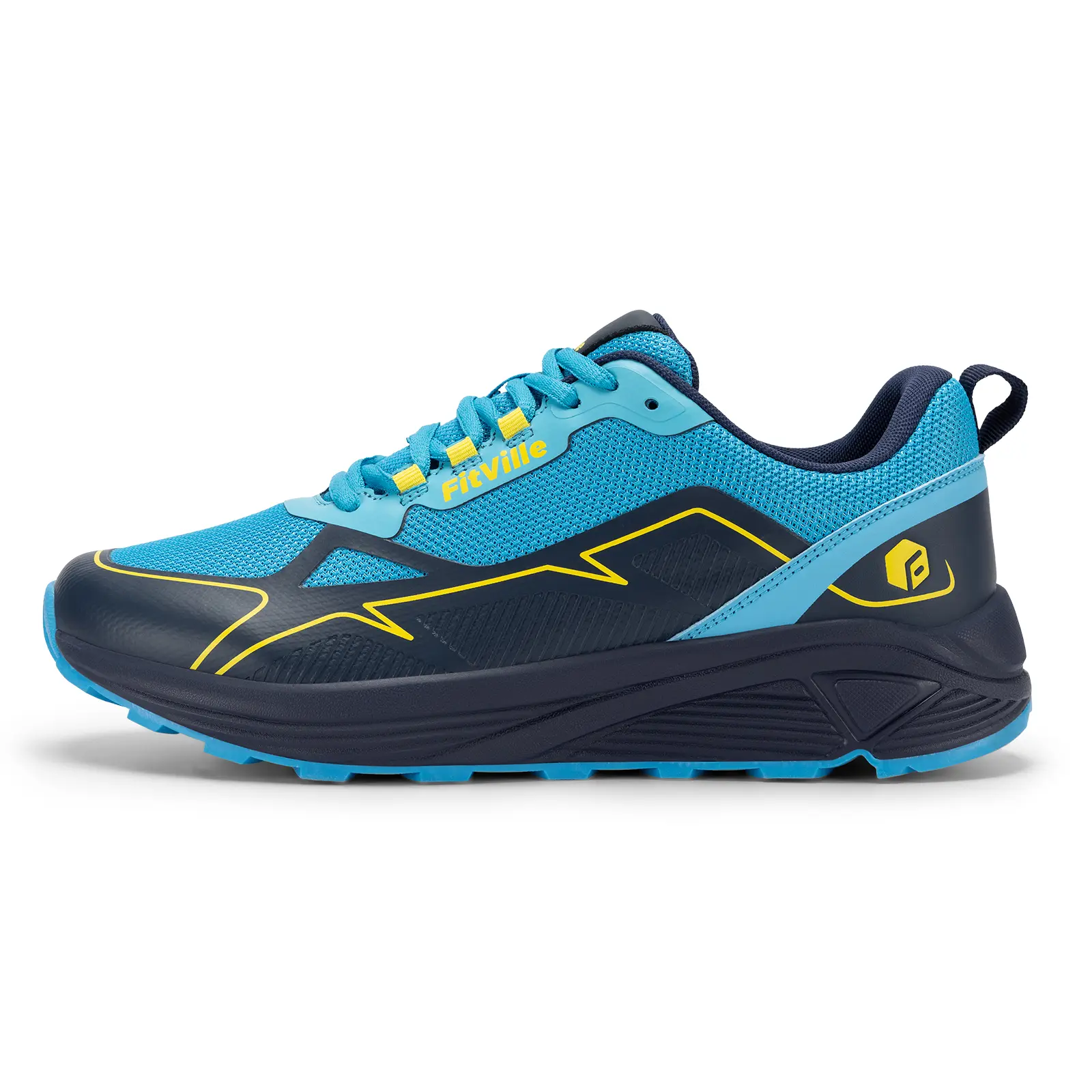 FitVille Men's AllTraction Trail Running Shoes V3 sneaker  life hiking  shoes