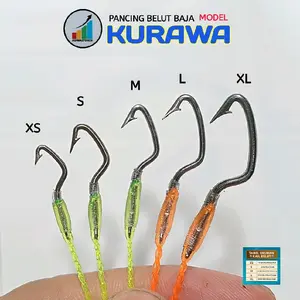 Pancing Belut Model Kurawa Bahan Baja Tahan Karat Urek Belut Sawah Anti Mocel