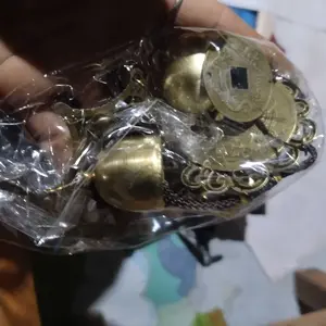 Lonceng Angin/Lonceng Hiasan Pintu/Fungling Wind Chime/Lonceng Gantung Bahan Tembaga Untuk Pintu Hadiah Buah Dinding Ramadan ekstraseru nikel modern dekorasi gantung Mobil