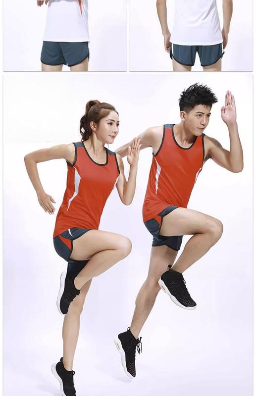Product Introduction of Track and Field Training Wear Competition Customization Track Suit Marathon Suit Vest Sleeveless Quick-Drying Sports Running 11