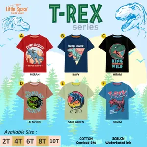 (COD) Kaos Anak T-Rex Little s