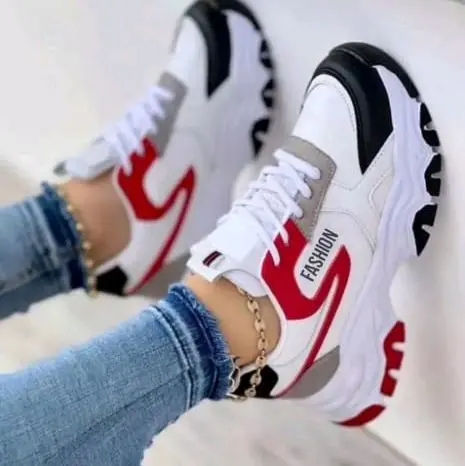 Sepatu Sneakers Wanita LANI Kasual Sport Olahraga Running Casual - Shoes, Cewek sepatukets