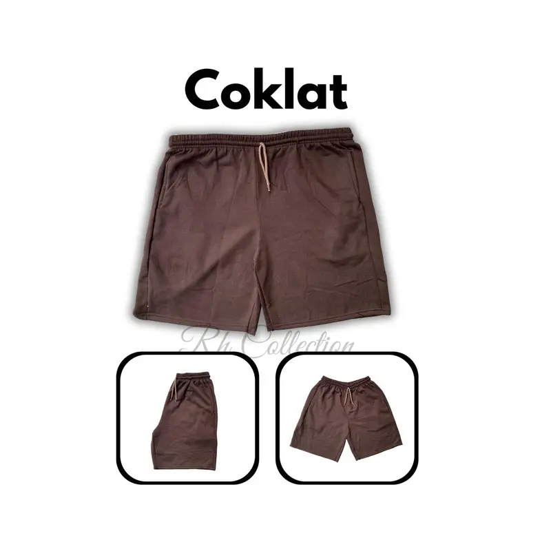 BANTING HARGA !!! Celana Pendek Broadshort Unisex Pria Wanita 100rb dapat 4 Pcs Celana Santai Nyaman Bahan Fleece 6