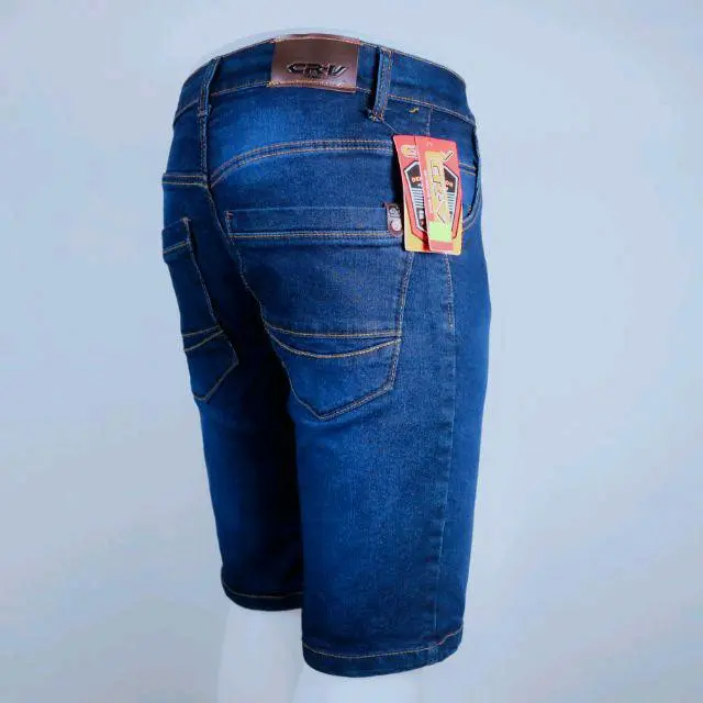 Celana Jeans Pendek Pria Denim Premium Terlaris Blue Navy Snow Black Grey 4