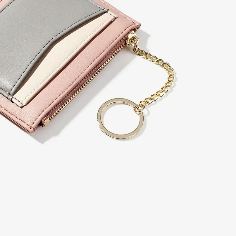 Dompet Kartu Wanita Terpopuler Desain Minimalis Multi Slot Trendy & Stylish Hitam Kulit 5