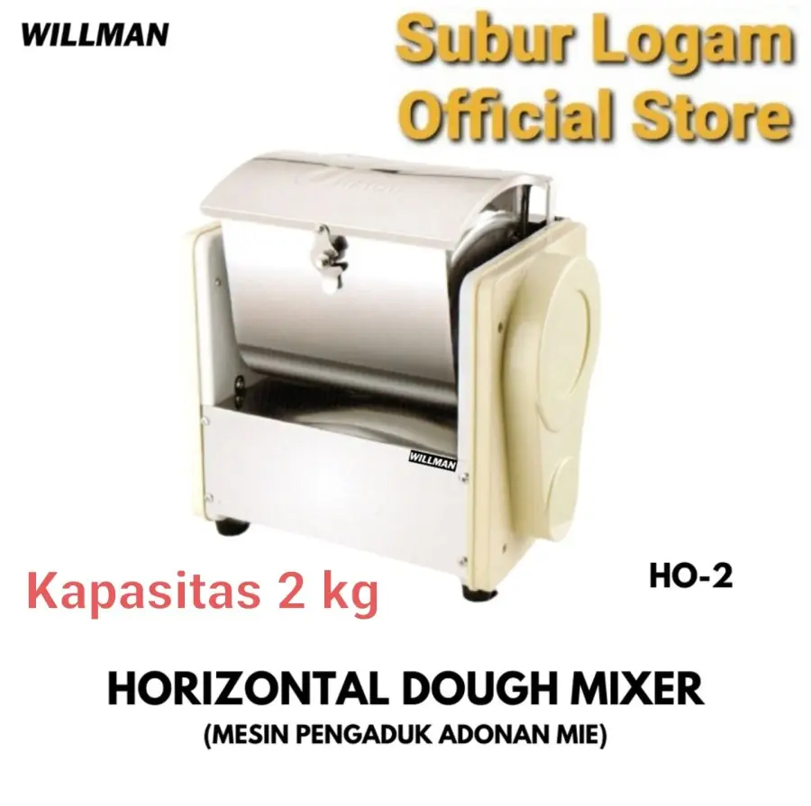 Mixer Horizontal Willman HO 2 / H0 2 Kg Adonan Roti Cireng Dodol