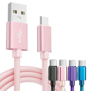 1本 USB Type C 急速充電ケーブル、ナイロン編み 3.3ft/6.6ft/10ft USB a to USB C 充電ライン、Samsung Galaxy S25/s24/s23 対応
