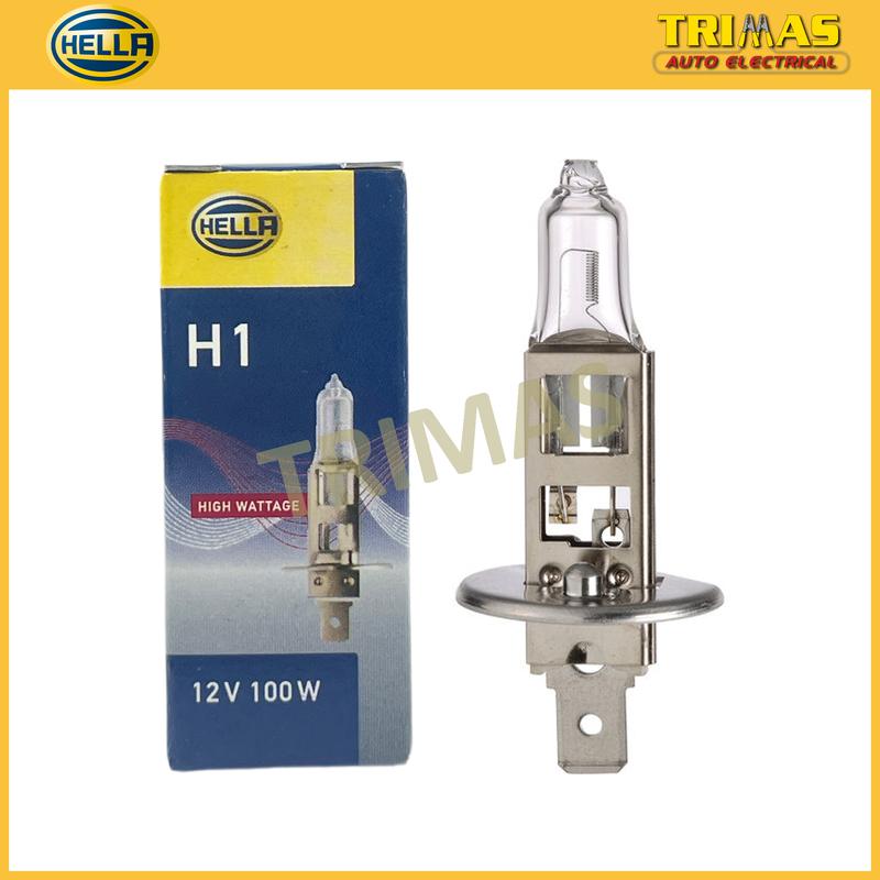 2PCS Hella H1 100W Headlight Bulb H1 Halogen 100 Watt Clear NEW