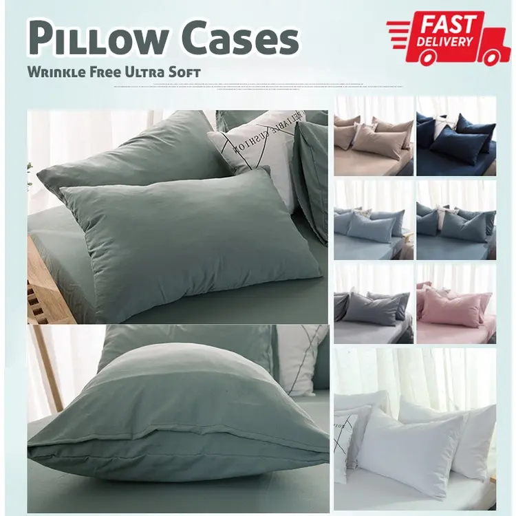 [Ready Stock] Premium Pillow case /Wrinkle Free Ultra Soft Pillow case