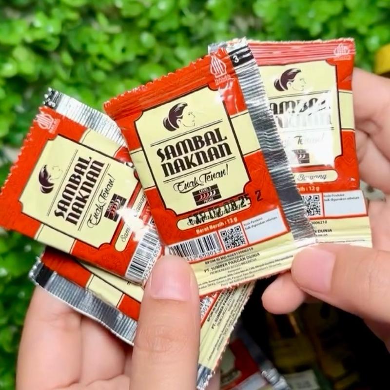Daily Food.id •►  Bawang Naknan Level 3  Sachet @12gr (1 Pack isi 50 Pcs) • Praktis Masakan Instan sambal kemasan 4