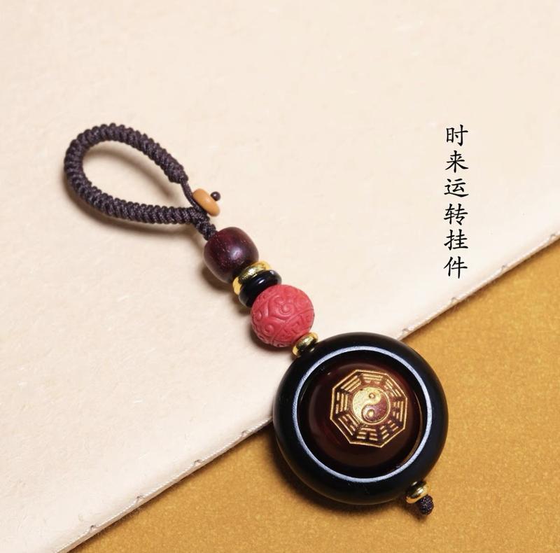 Product Introduction of New Chinese style ebony Bagua hanging ornament pendant 30 * 30mm 3