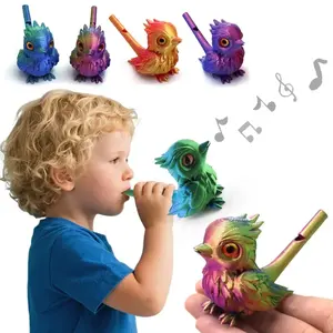 3D Water Bird Whistle for Infants Children Toys Bird's Call for Babies Can Add Water To Whistle for Training Musical Instrume