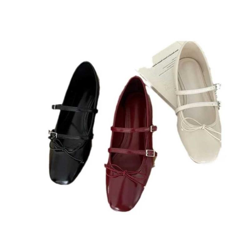Sepatu Flatshoes wanita premium sol karet silva gesper dobble Kerja wanita 6