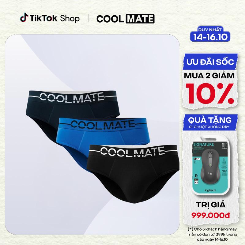 Combo 3 Quần lót Nam Brief Ex-Comfort Modern Bamboo thoáng khí  - Coolmate