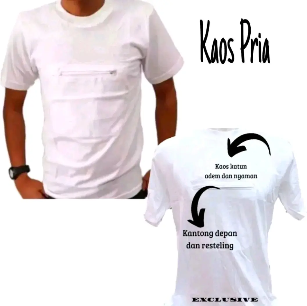 Baju Haji & Umroh Pria murah Tapi Gamurahan Kaos Kantong
