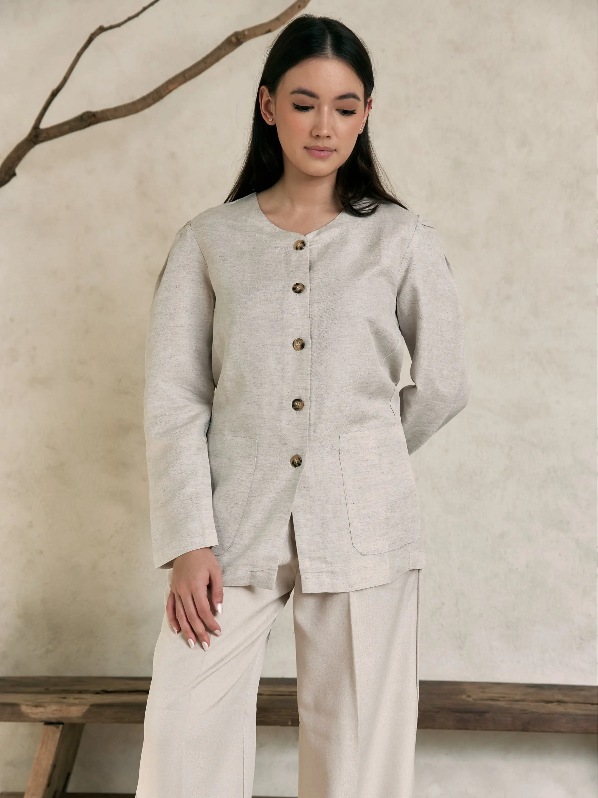 ENCAPSULE - Luna Top (Linen Blouse)